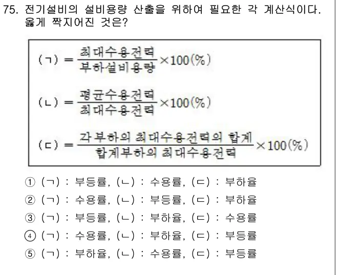 2008년 공동주택관리실무 75번 문제 (보기 포함 이미지)