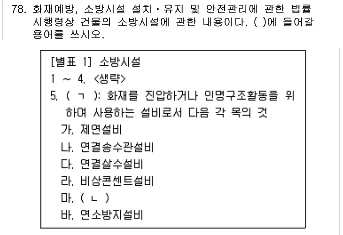 2022년 공동주택관리실무 78번 문제 (보기 포함 이미지)